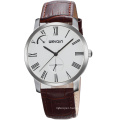 W23056 the latest model leather strap stainless steel watches